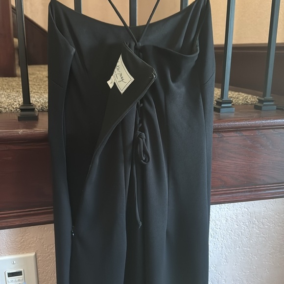 Katie May Womens Size 6 Sleek Black Maxi Sleeveless Classy Simple Elegant Dress - Picture 6 of 7